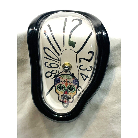 EARTHBOUND Wall Decor Salvador Dali Surrealist Sugar Skull Melting